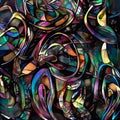 Digital abstract painting Royalty Free Stock Photo