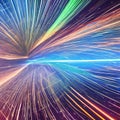 1448 Digital Abstract Particles: A futuristic and mesmerizing background featuring digital abstract particles in dynamic and vib