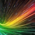 1448 Digital Abstract Particles: A futuristic and mesmerizing background featuring digital abstract particles in dynamic and vib