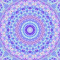 Abstract Digital Symmetrical Trippy Boho Hippie Mandala Art