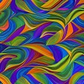 450 Digital Abstract Patterns: A futuristic and abstract background featuring digital abstract patterns in vibrant and mesmerizi