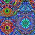 1670 Digital Abstract Patterns: A futuristic and mesmerizing background featuring digital abstract patterns with intricate detai