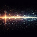 A digital, abstract representation of a data network or cyberspace. Royalty Free Stock Photo