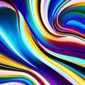 810 Digital Abstract Waves: A futuristic and abstract background featuring digital abstract waves in vibrant and mesmerizing col Royalty Free Stock Photo