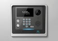 Digital access control panel with a sleek, modern design. Features Royalty Free Stock Photo