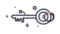 Digital Access Key Data Security Solution Vector, vector design Generative AI Royalty Free Stock Photo