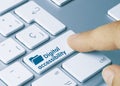 Digital accessibility - Inscription on Blue Keyboard Key Royalty Free Stock Photo