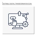 Digital accessibility line icon