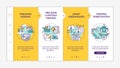 Digital agriculture yellow onboarding template