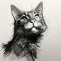 Digital Airbrushed Cat Portrait: Fujifilm X-t4 Studio Character Study