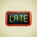 Digital alarm clock wake up Royalty Free Stock Photo