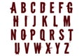 Digital Alphabet Bloodstain Dexter Style Scrapbooking Element