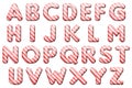 Digital Alphabet Candy Cane Style Scrapbooking Element Royalty Free Stock Photo