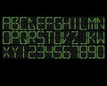 Digital Alphabet Green