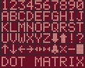 Digital alphabet and numbers for elevator display