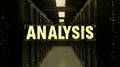 Digital Analysis Inside a Server Room Data Center Technology Royalty Free Stock Photo