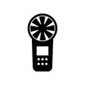 Digital anemometer icon