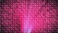 Digital animation of abstract pattern design against pink digital tunnel in background