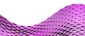Digital architecture Curve of sound waves Innovation concept of the future in the metaverse world and the connection