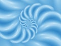 Digital Art Abstract Blue Glossy Spiral Background Royalty Free Stock Photo