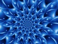 Digital Art Abstract Blue Glossy Spiral Background Royalty Free Stock Photo