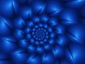 Digital Art Abstract Blue Glossy Spiral Background Royalty Free Stock Photo