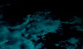 Abstract Sky Blue Smoke In Dark Black Background.Smoke background. Royalty Free Stock Photo