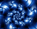 Digital Art Abstract Blue Spiral Background Royalty Free Stock Photo