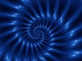 Digital Art Abstract Blue Spiral Background Royalty Free Stock Photo