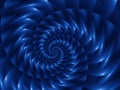 Digital Art Abstract Blue Spiral Background