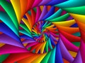 Digital Art Abstract Rainbow Spiral Background Royalty Free Stock Photo