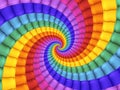 Digital Art Abstract Rainbow Spiral Background Royalty Free Stock Photo