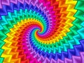 Digital Art Abstract Rainbow Spiral Background Royalty Free Stock Photo