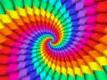 Digital Art Abstract Rainbow Spiral Background Royalty Free Stock Photo