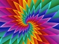 Digital Art Abstract Rainbow Spiral Background Royalty Free Stock Photo