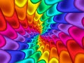 Digital Art Abstract Rainbow Spiral Background Royalty Free Stock Photo