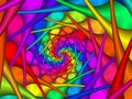 Digital Art Abstract Rainbow Spiral Background