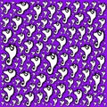 Abstract and contemporary digital art seahorse design pattern