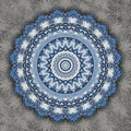 Digital art design, pattern with tiles seen through kaleidoscope Royalty Free Stock Photo