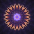 Star in different purple comupter generated
