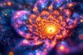 digital art display, a captivating mix of vintage psychedelic digital art on a glowing screen, showcasing kaleidoscopic