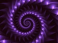 Digital Art Glossy Purple Abstract Spiral Background
