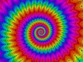 Digital Art Hypnotic Abstract Rainbow Spiral Background