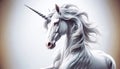 White Unicorn Digital Art