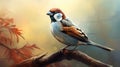 Digital Art Painting Of Bird On Branch: Caricature-like Illustrations By Ivanovich Pimenov And Kevin Hill