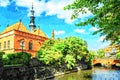 Amazing cityscape of the Old Town in Gdansk