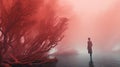 Ethereal Concept Art: Standing In Coral Fog