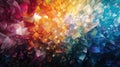 Digital art pieces generated by algorithms creating abstract and complex patterns, fluids evolving geometric shapes Royalty Free Stock Photo