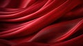 Digital Art of RedTextile Transparent Silky Wavy Fabric Background Royalty Free Stock Photo