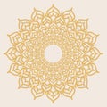 Digital art showcasing a beautiful, intricate mandala style design on a light pink background